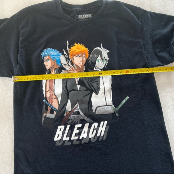 Bleach-Shonen Jump-Mens Shirt-Large-Black-Ripple Junction-TV Tokyo T Shirt-Anime - Picture 9 of 11